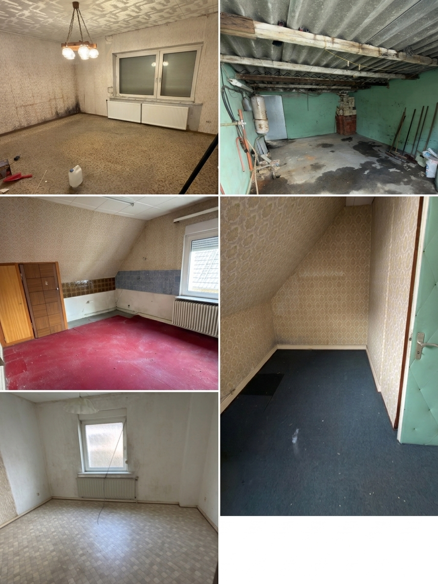 Zustand nach der Räumung - besenrein und leer