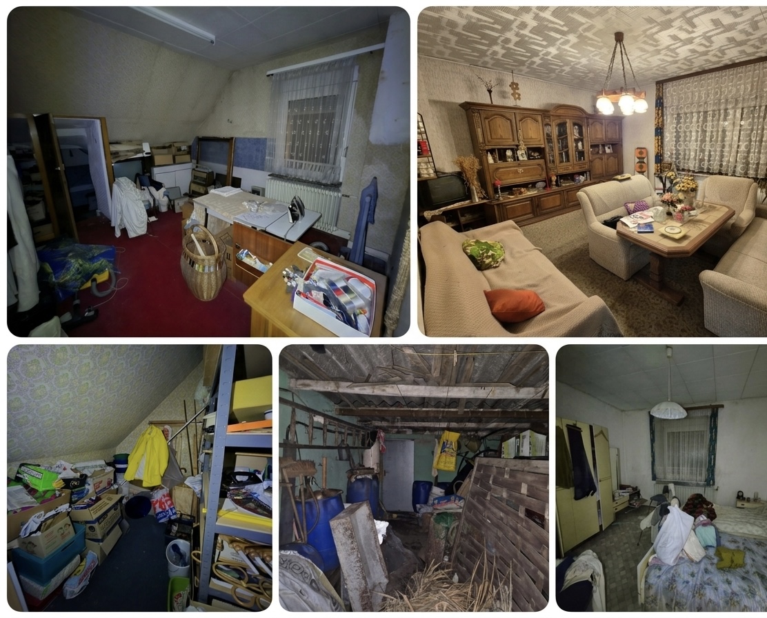 Zustand vor der Räumung - volle Wohnung